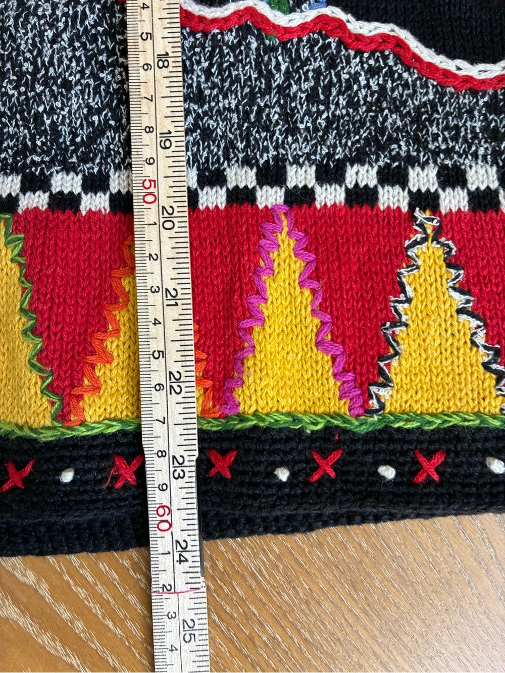 Deadstock vintage NWT Sigrid Olsen Sport Christmas Tree holiday sweater Vest 1x - Picture 16 of 16